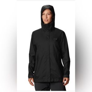 Mountain Hardwear, black, rain jacket, size small women’s